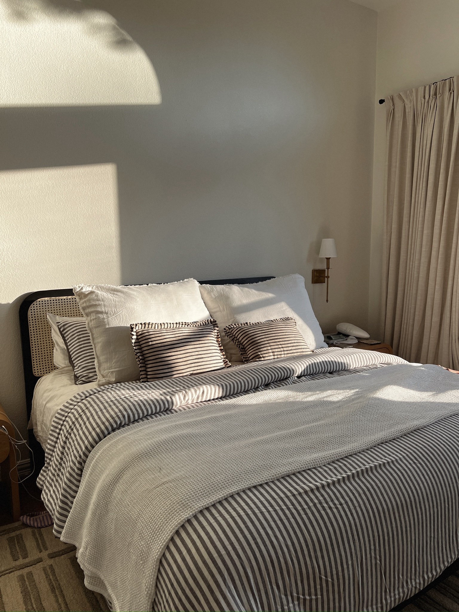 Just found almost the exact same duvet cover from our primary bedroom! The one we have is out of stock but this one is basically identical to it! 

Home decor, bedding ideas, primary bedroom, striped bedding, affordable bedding, neutral bedroom 

#LTKHome