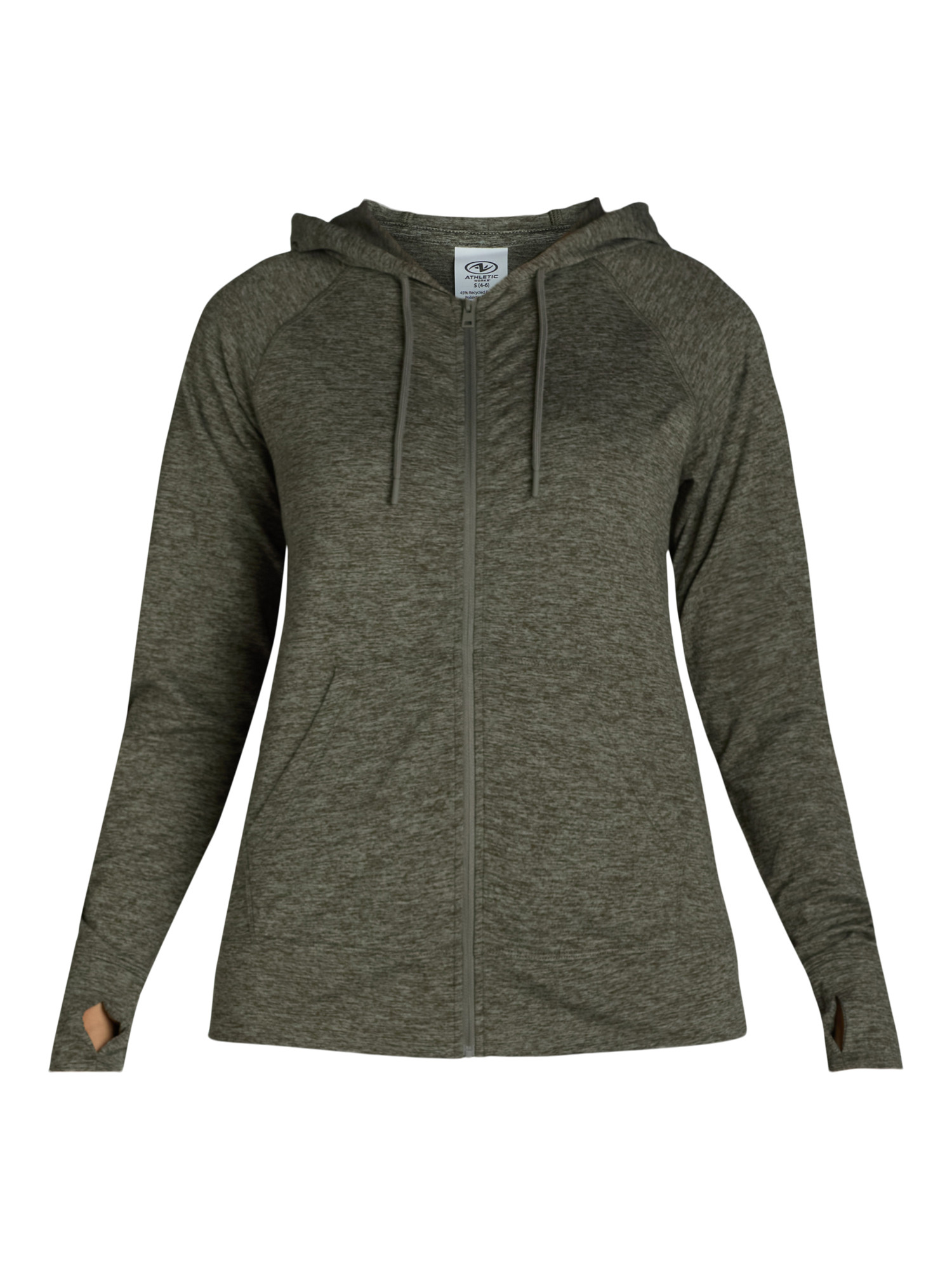 Athletic Works Women’s and Women's Plus ButterCore Zip-Up Hoodie with Long Sleeves, Sizes XS-4X | Walmart (US)