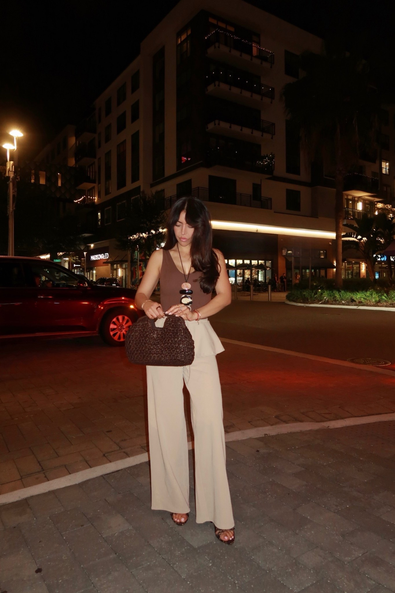 Summer dinner outfit idea!

Styling the Zara beige wide leg pants with a v-neck brown tank from WHBM! It’s the perfect casual Summer outfit!

Summer style, vacation outfits, date night outfit, ivory trousers, summer bag, earthy tones outfit

#LTKgrwm #LTKSeasonal #LTKootd