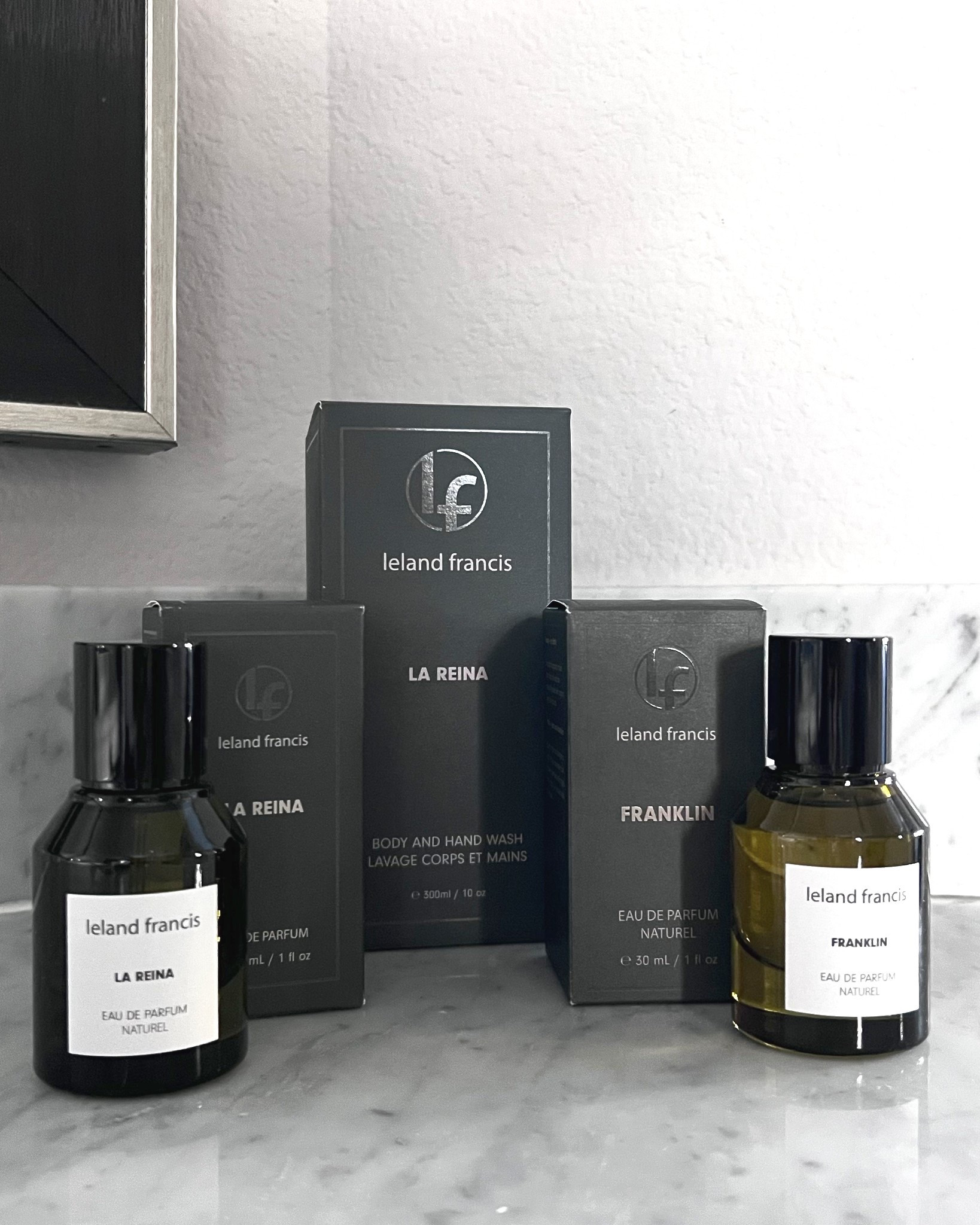 If you haven’t discovered Leland Francis yet, now is your chance. I’ve been wearing Franklin lately and it has quickly become one of those scents I keep reaching for. It opens with a subtle spice and settles into a smooth, warm sandalwood that feels clean but still layered. It’s confident without being overpowering, which is exactly what I want in an everyday fragrance.

We also have La Reina, and that one is perfect if you gravitate toward something a bit more floral. It’s brighter and softer, with a fresh elegance that still has depth.

Leland Francis really captures that modern, clean luxury feel. Refined, unisex, and effortless to wear.