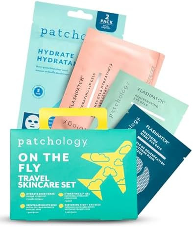 Patchology On The Fly Travel Facial Kit – Travel-Friendly Hydrating Skincare Essentials for Fac... | Amazon (US)