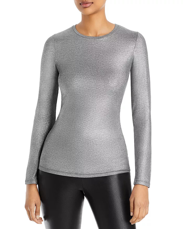 Metallic Fitted Top | Bloomingdale's (US)