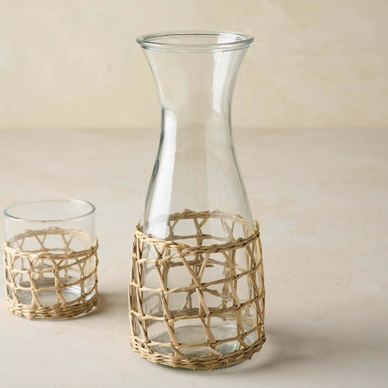Woven Glass Carafe | Magnolia