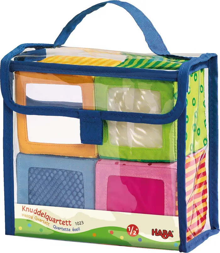 Soft Blocks for Babies 6-12 Months, Happy Quartett Sensory Toy Features a Unique Sound & Texture ... | Nordstrom