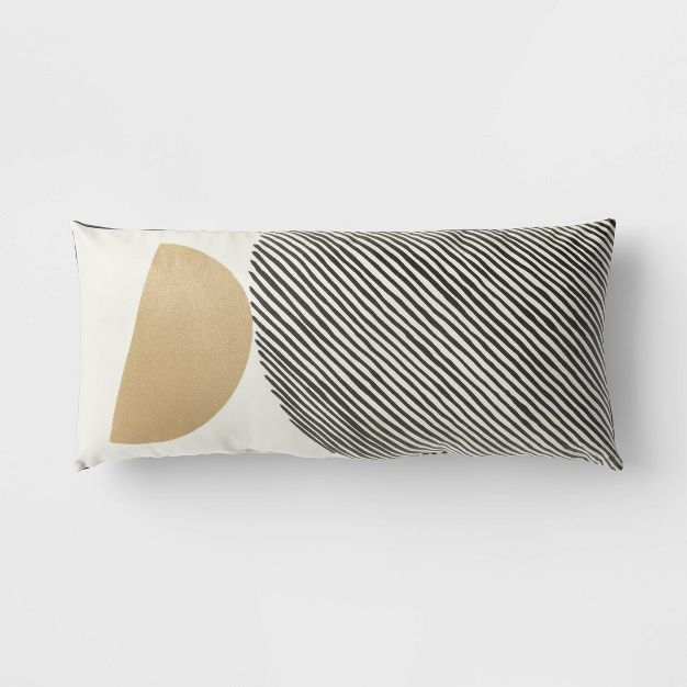 Abstract Block Outdoor Lumbar Pillow Cream - Project 62™ | Target