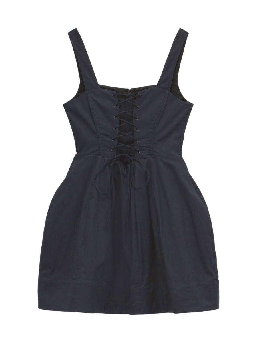 Sutton Lace-Up Minidress | Saks Fifth Avenue