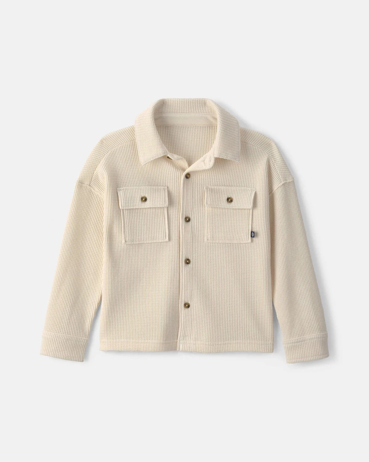 Toddler Boy Thermal Long-Sleeve Button-Down Shirt - Cream | Carter's Inc