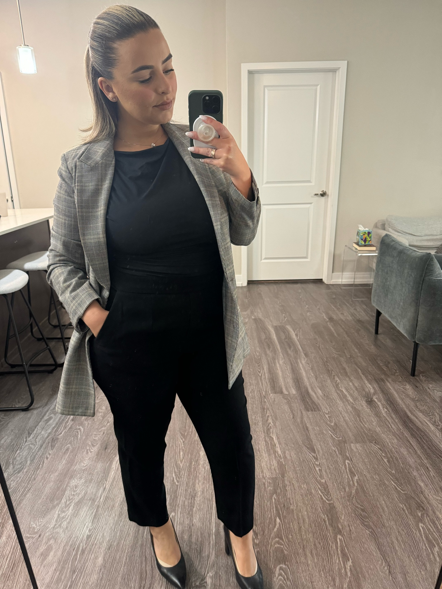 Work outfit! 
Pants: Aritzia size 10 
Blazer:Aritzia size small 
Top : Abercrombie size large 
My exact blazer is no longer being made but I linked similar ones! 

#LTKbeauty #LTKstyletip #LTKworkwear
