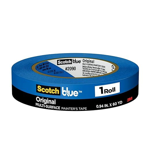 ScotchBlue Original Multi-Surface Painters Tape, 1 Inch Wide (0.94 In. x 60 Yds), 1 Roll, Blue Pa... | Amazon (US)