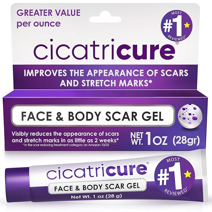Cicatricure Advanced Scar Gel for Face & Body - Proven Results in 2 Weeks, Scar Treatment for Sur... | Amazon (US)