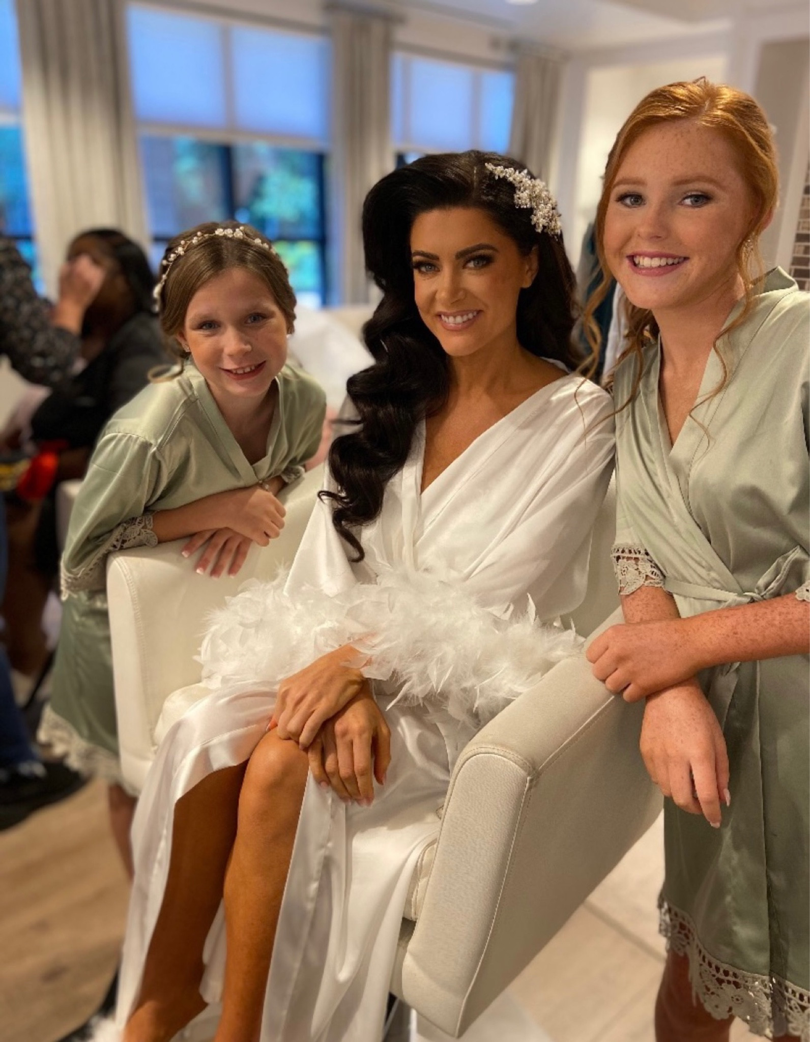 Loved my feather bridal robe for my wedding day! Bridal accessories. Bridal hair piece. Bridal outfits. 

#LTKstyletip #LTKunder100 #LTKwedding