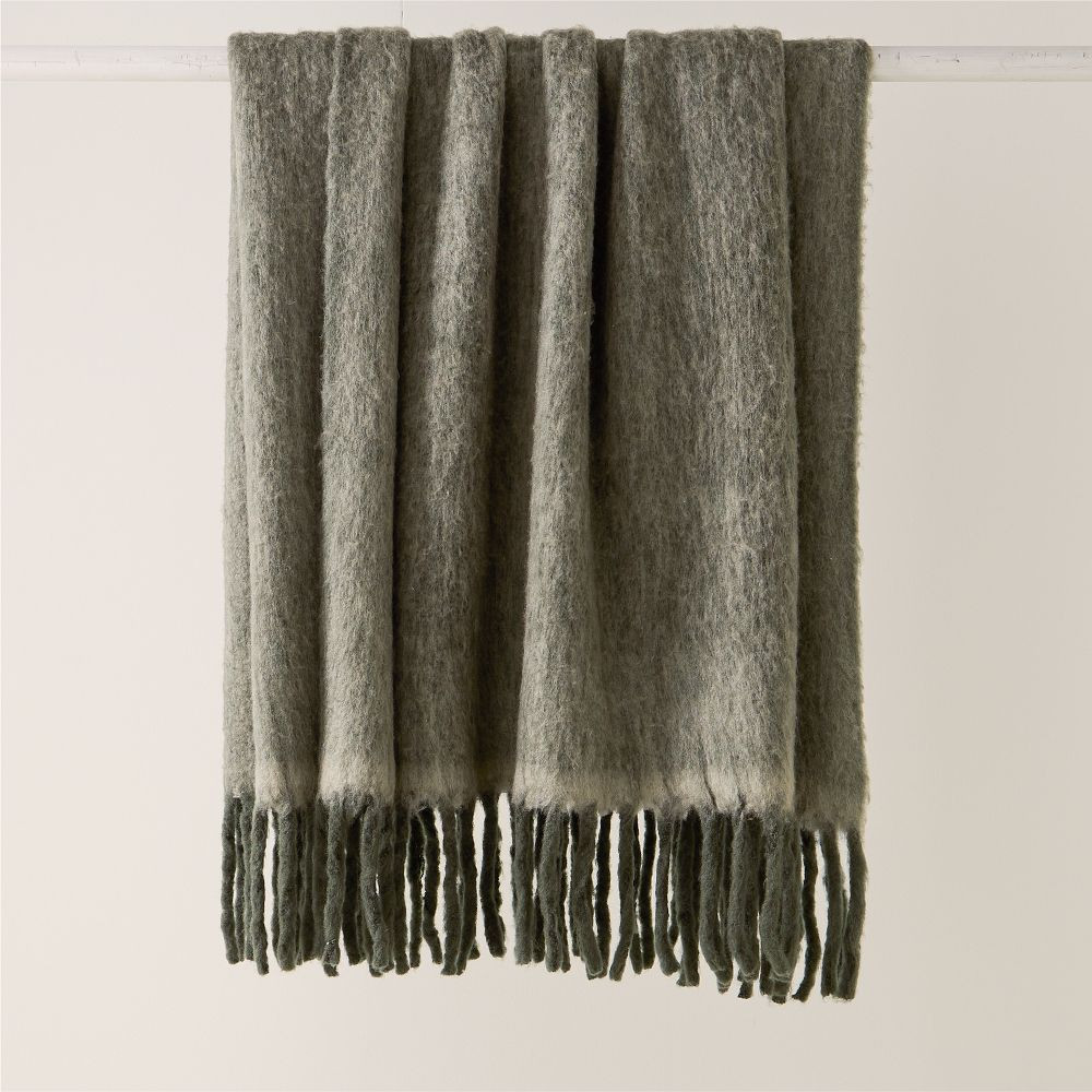 Cross Dye Faux Mohair Throw | West Elm (US)