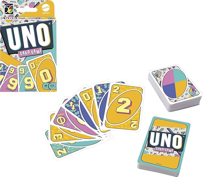 UNO Iconic Series 1990s Matching Card Game Featuring Decade-Themed Design, 112 Cards for Collecto... | Amazon (US)