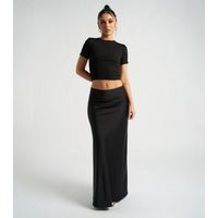 Urban Bliss Black Satin Maxi Skirt New Look | New Look (UK)