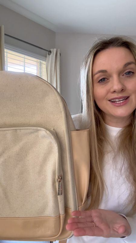 Beis backpack perfect for weekend trips or traveling abroad during spring break! Affordable backpack, Beis luggage, beige backpack, trendy backpack, Nordstrom find, revolve find, travel must have Beis 

#LTKfindsunder100 #LTKtravel #LTKVideo