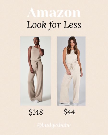 Spanx air essentials jumpsuit look for less on Amazon. Even the seam detail on the back is the same! #lookalike #lookforless 

#LTKunder50 #LTKstyletip #LTKunder100