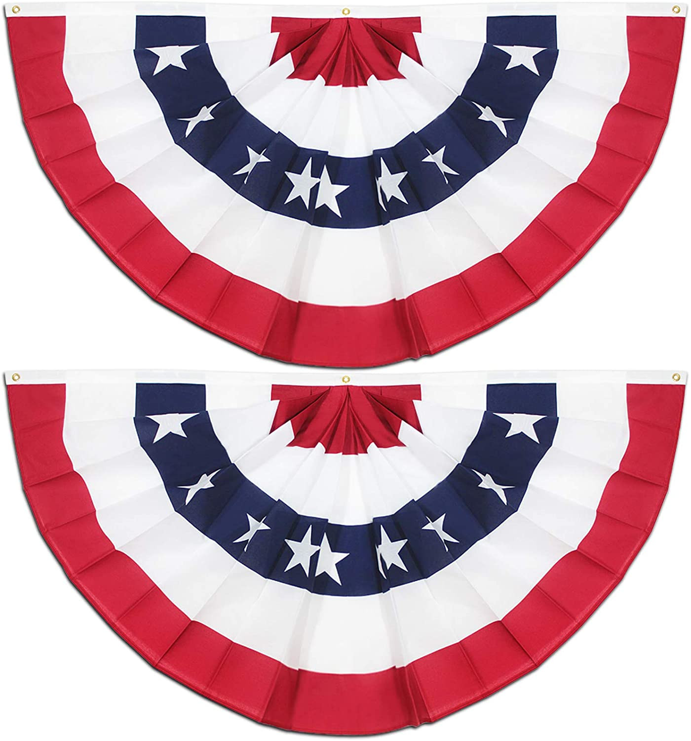 ANLEY USA Pleated Fan Flag, 1.5x3 ft American US Bunting Flag Patriotic Stars & Stripes - United ... | Walmart (US)