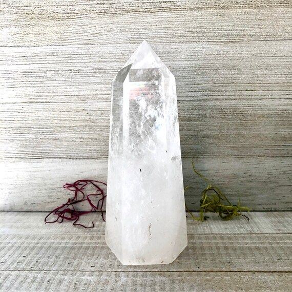 Large Clear Quartz Crystal Tower | Etsy (US)