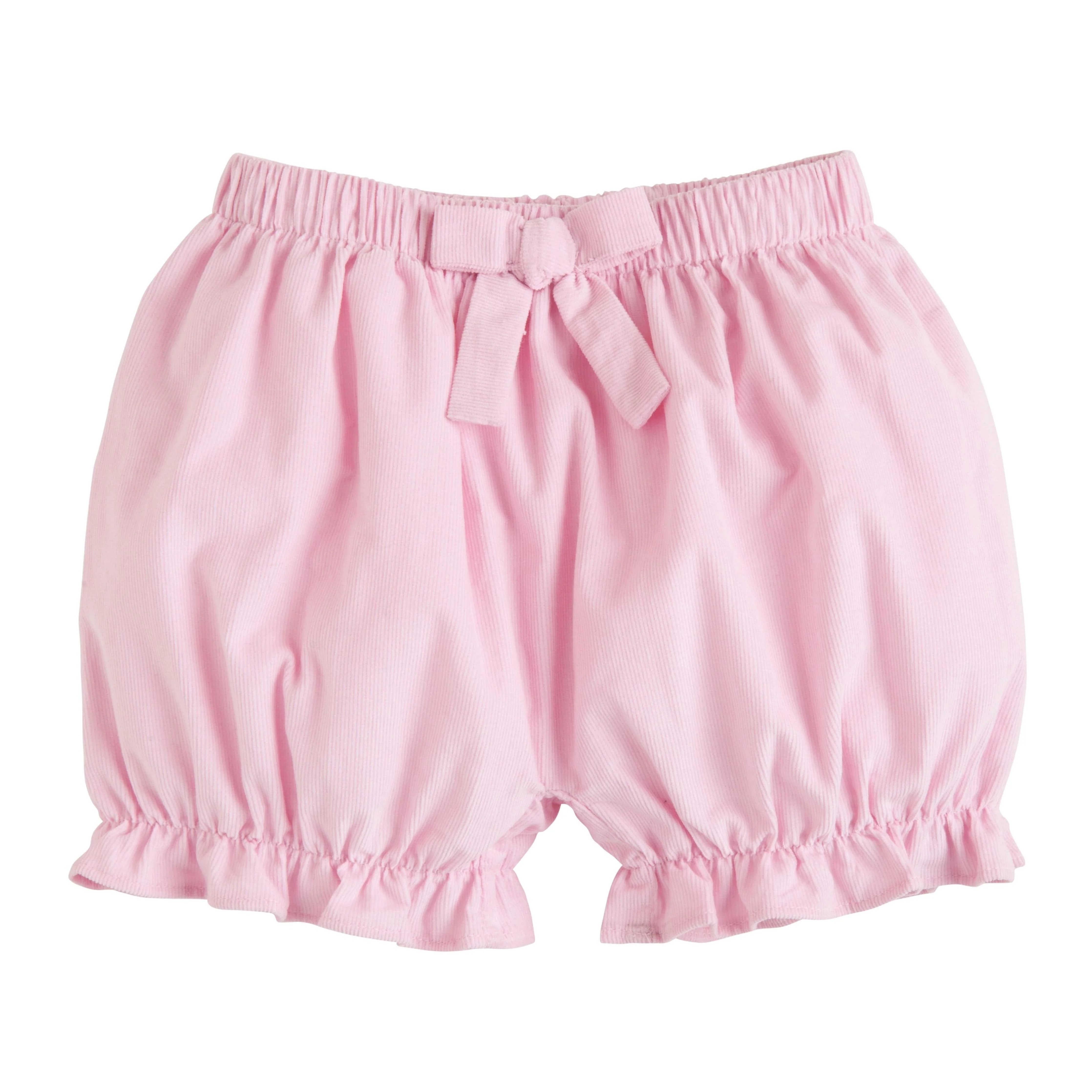 Little English | Little Girl's Bow Bloomers - Light Pink Corduroy | Little English