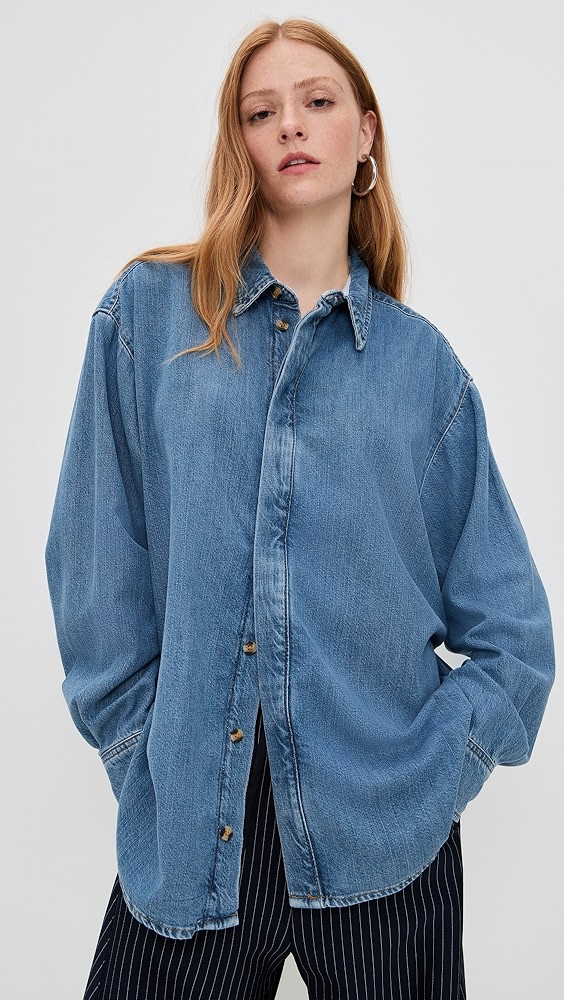 Oversized Denim Shirt | Shopbop