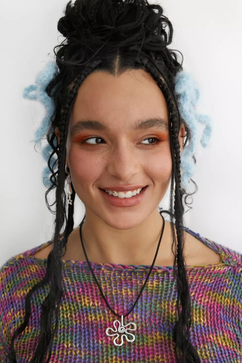 Velvet Luna Phoebe Corded Flower Necklace | Urban Outfitters (US and RoW)