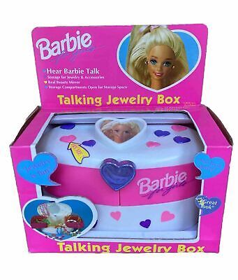 NIB Vintage Mattel 1995 Barbie For Girls Talking Jewelry Box Tara Toy Corp 12170  | eBay | eBay US