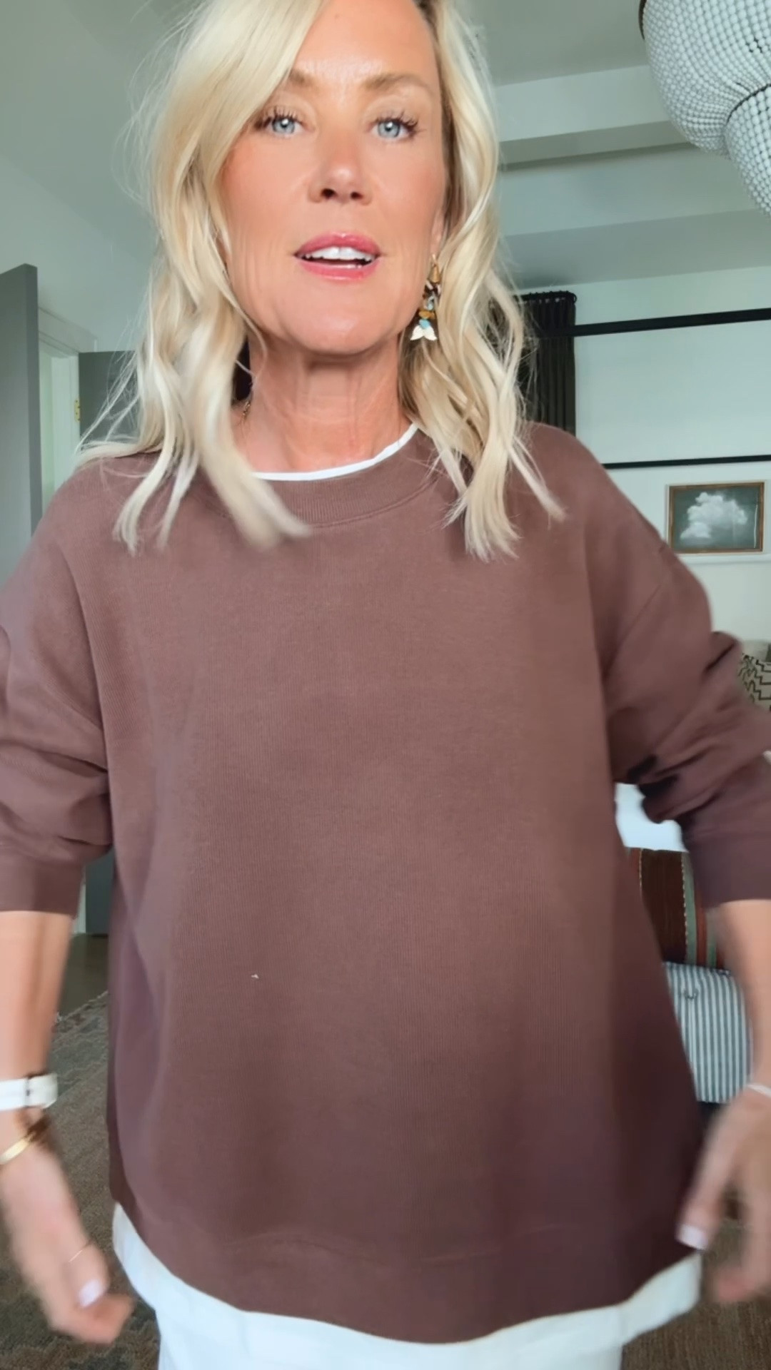 This sweatshirt is so good! The perfect transitional layer piece. 
Sweatshirt: small

#LTKootd #LTKSeasonal #LTKOver40