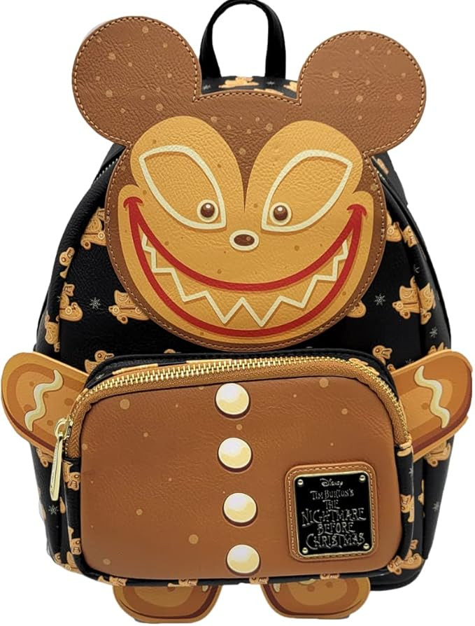 Loungefly x Disney Nightmare Before Christmas Gingerbread Scarry Teddy Mini Backpack | Amazon (US)