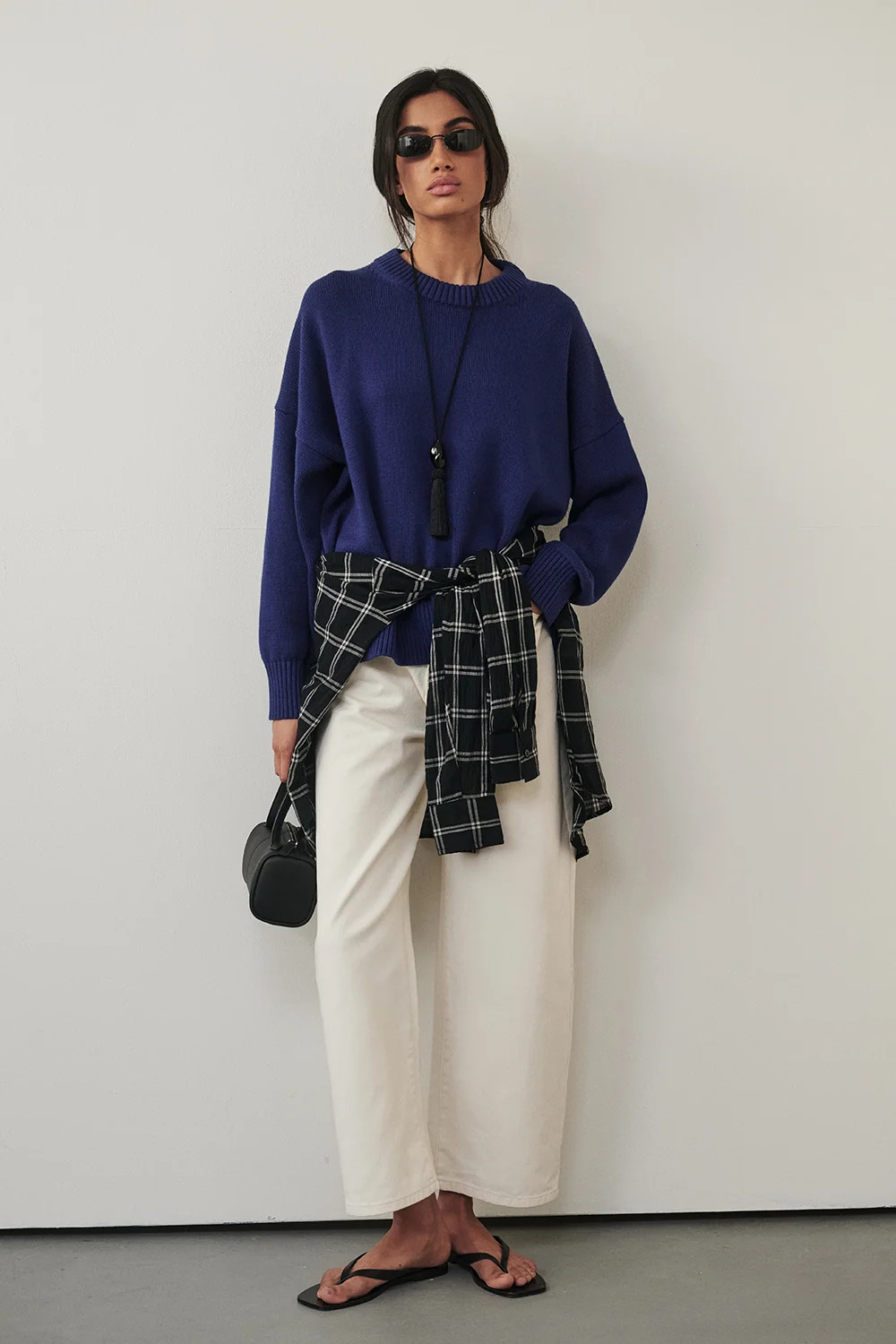 CECILIA COBALT CREW NECK JUMPER | DISSH