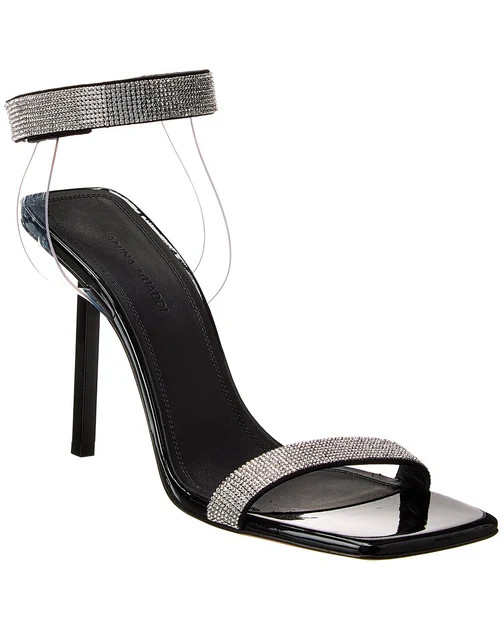 AMINA MUADDI Rih Vinyl & Patent Sandal | Shop Simon