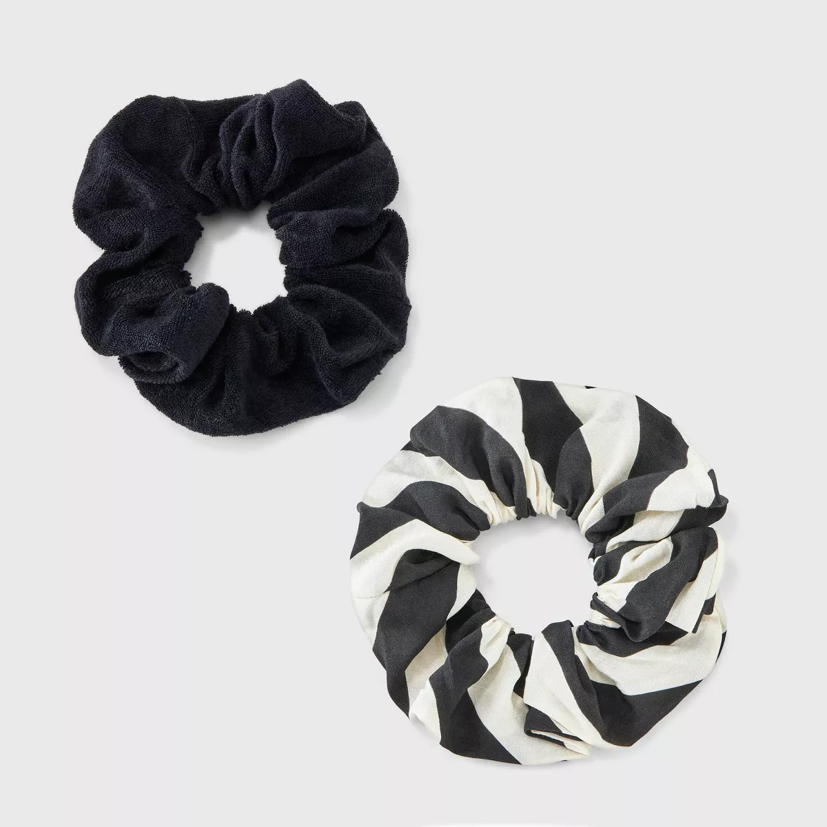 Striped Hair Twister Set 2pc - A New Day™ Black/Natural | Target