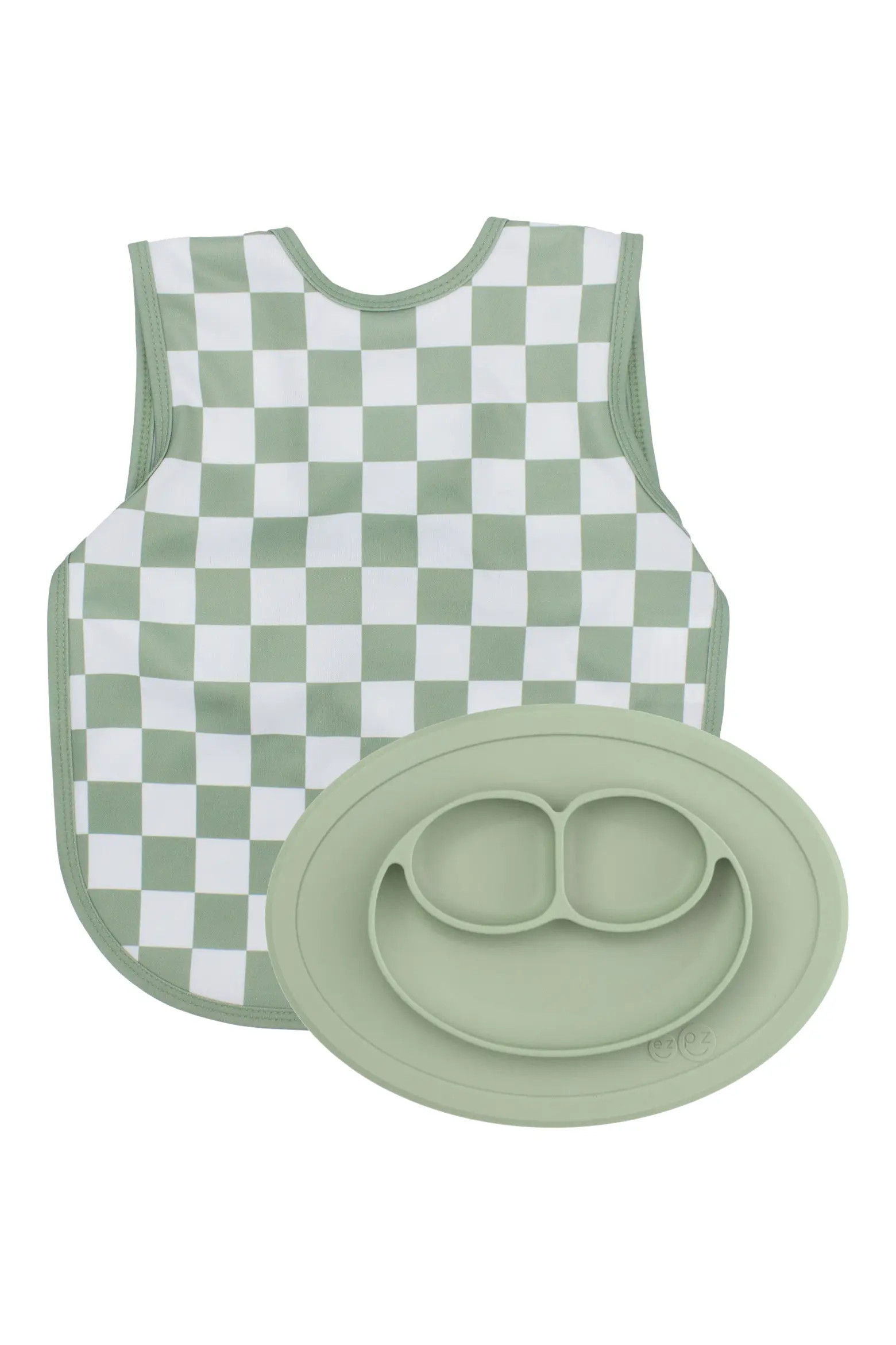 x BapronBaby Sage Checkerboard Bapron & Mini Mat Bundle | Nordstrom | Nordstrom