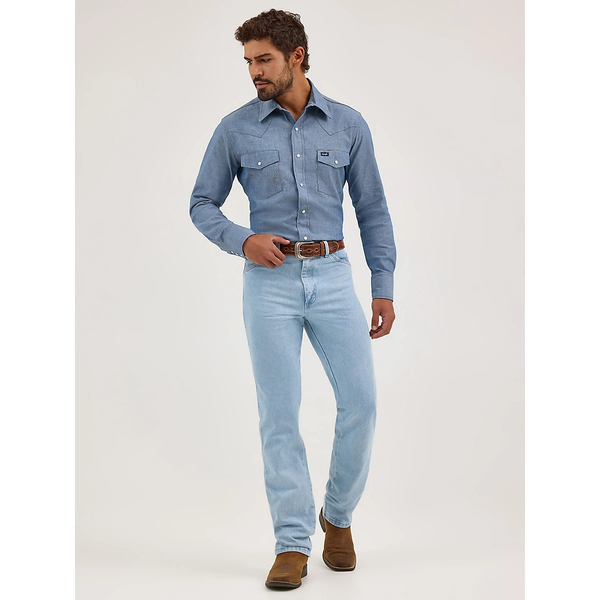 Wrangler® Cowboy Cut® Slim Fit Jean in Bleach | Wrangler