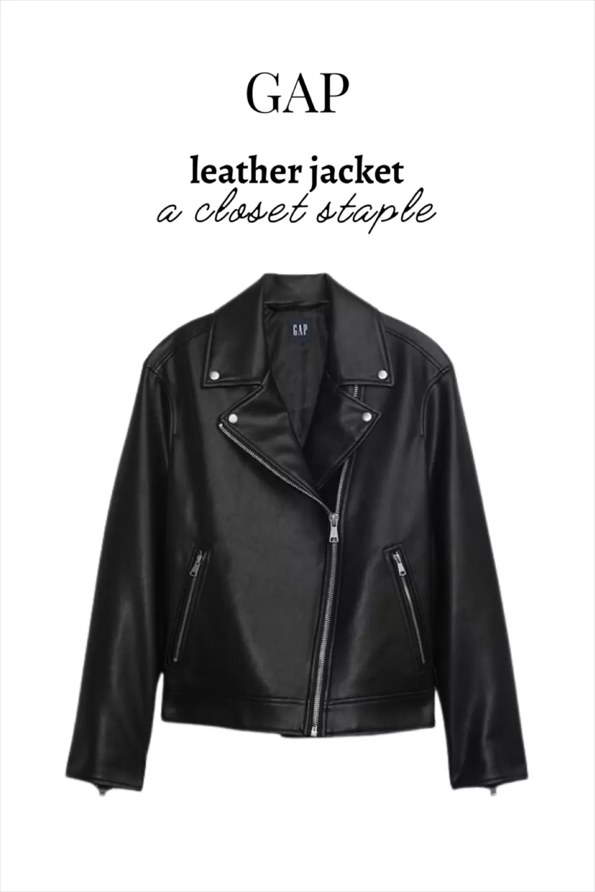 Faux Leather Moto Jacket curated on LTK