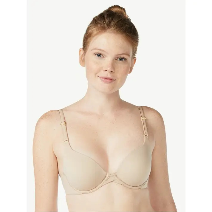 Joyspun Women's Smoothing T-Shirt Bra, Sizes 34B to 42DD | Walmart (US)