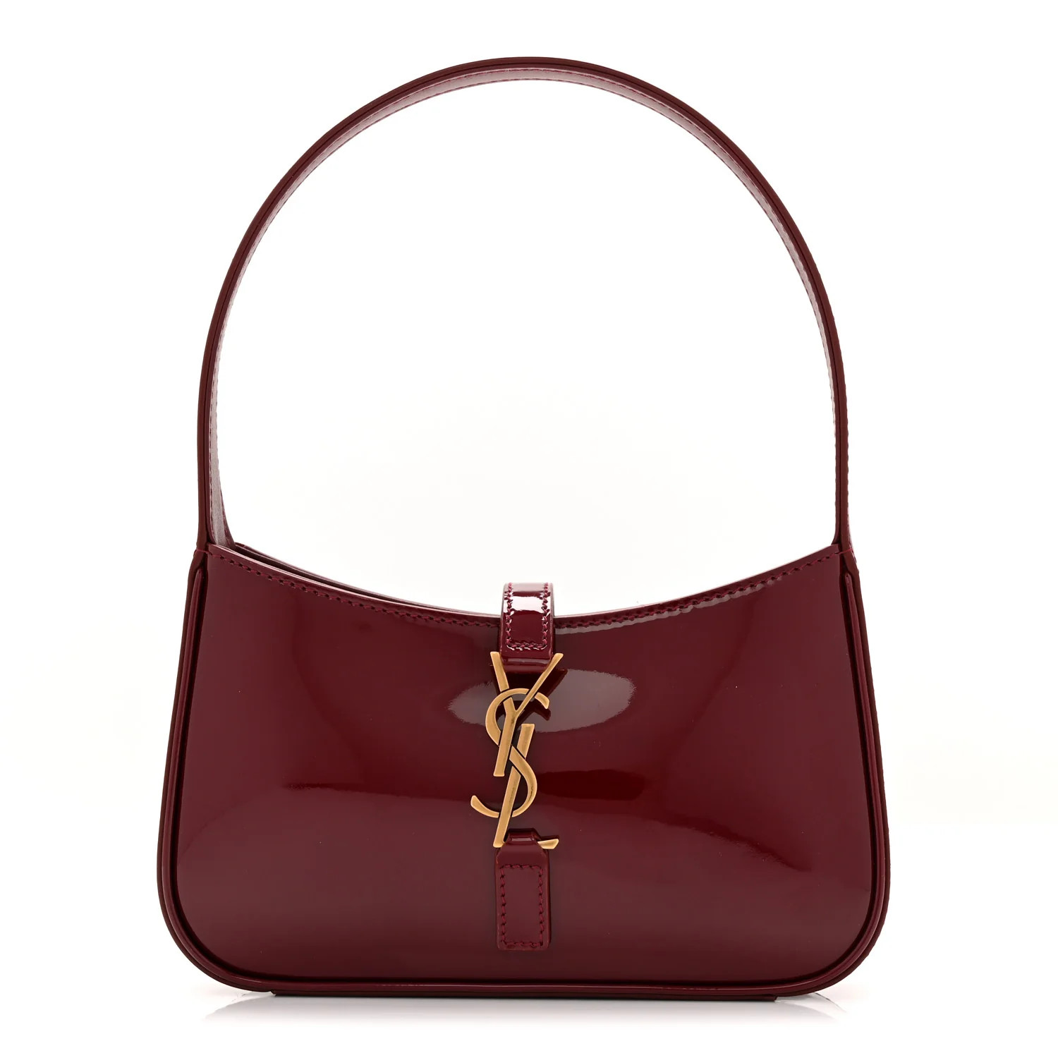 Patent Calfskin Le 5 A 7 Mini Hobo Red Grenat | FASHIONPHILE (US)
