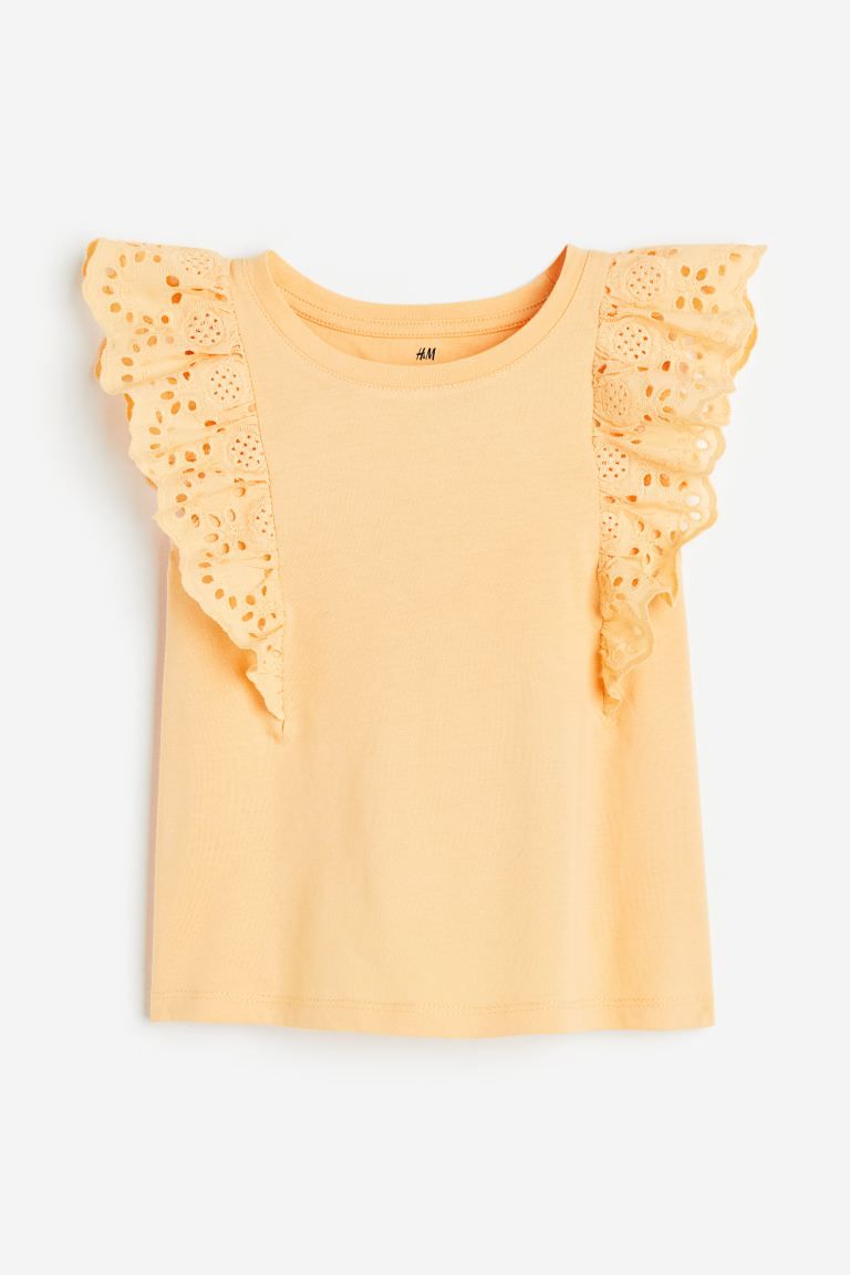 Eyelet Embroidery-detail Top | H&M (US + CA)