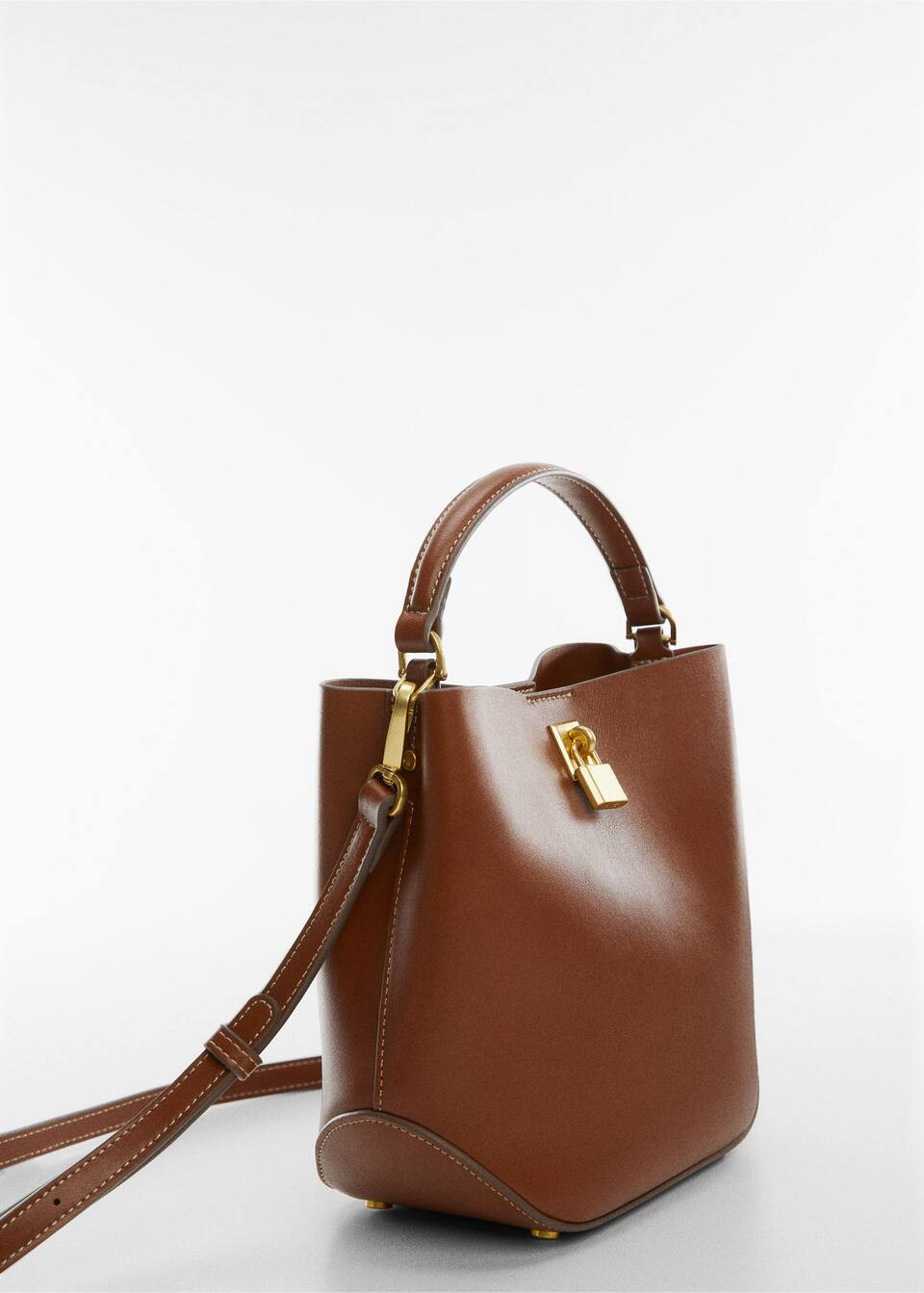 Shopper bag with padlock -  Women | Mango USA | MANGO (US)