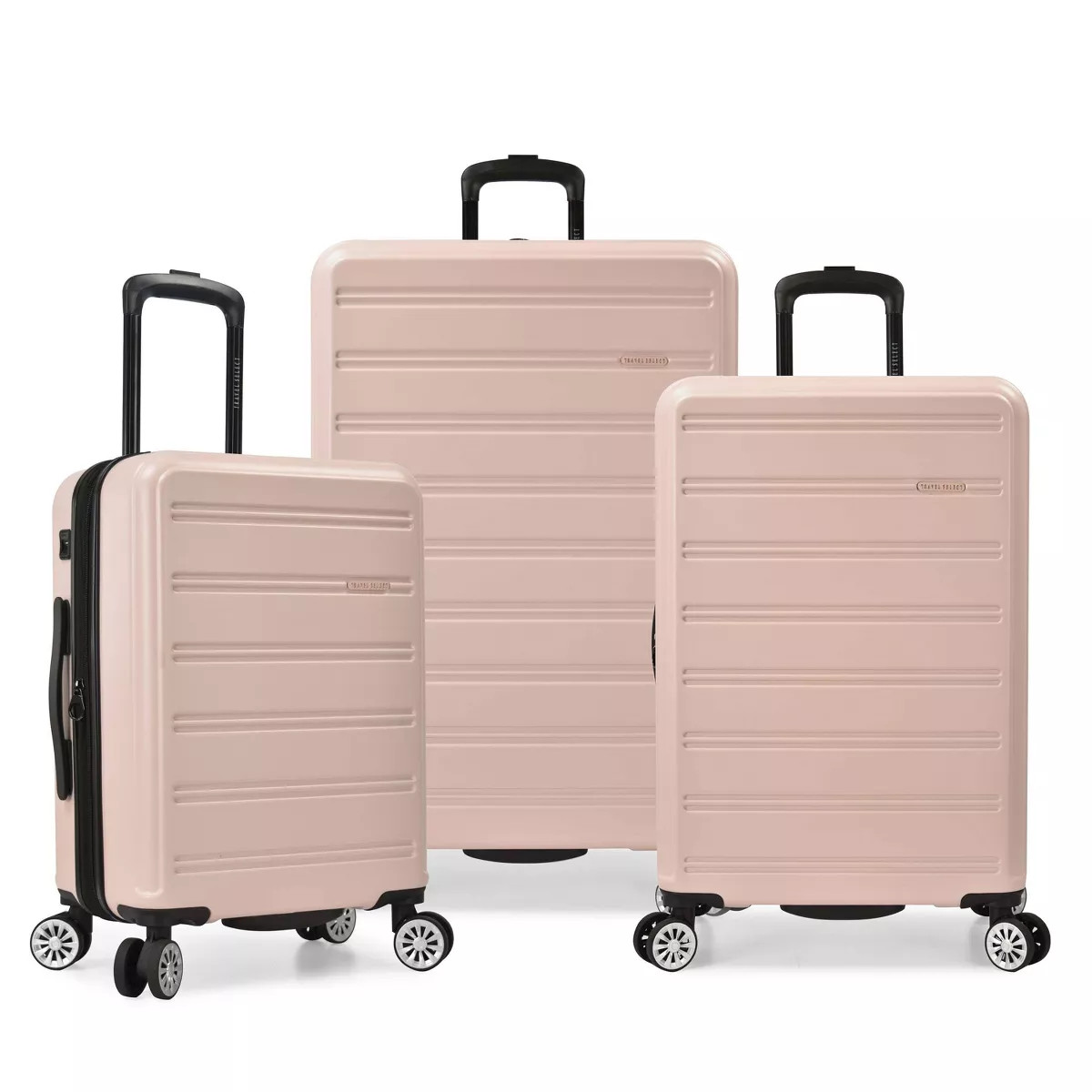 Travel Select Snow Creek Matte 3pc Hardside Spinner Luggage Set with USB Port - Lavender | Target