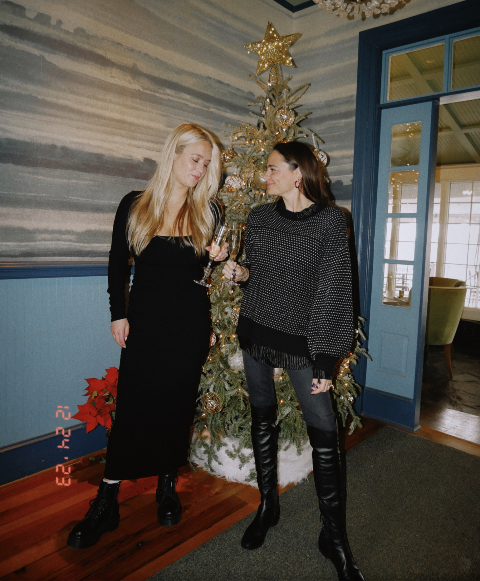 Skims dress, skinny jeans and summersalt sweater, go to winter outfits. Over the knee boots, Stuart Weitzman, Dr Martens boots, 

#LTKstyletip #LTKSeasonal #LTKHoliday