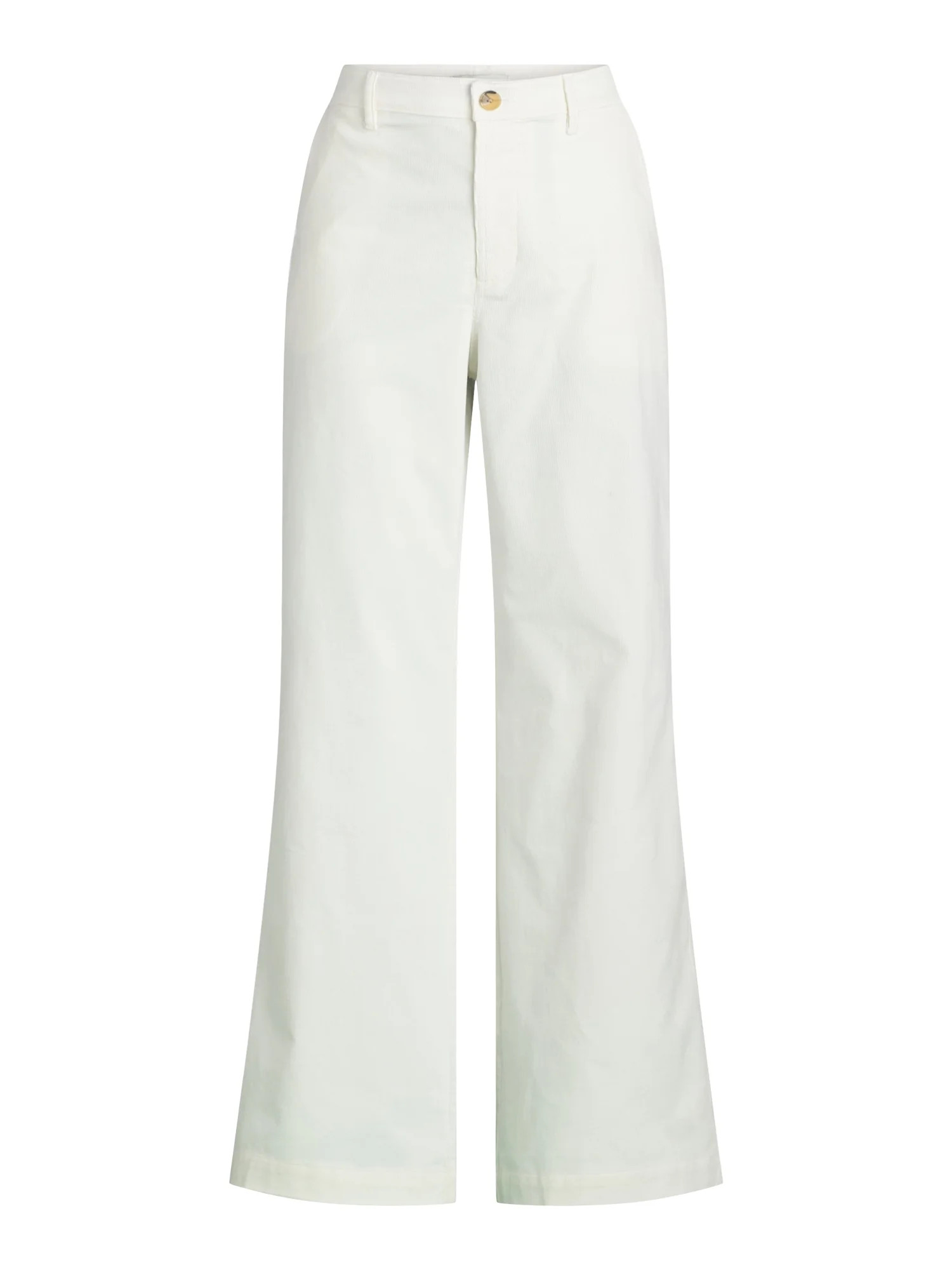 Free Assembly Women's Mid Rise Corduroy Wide Leg Pants, 31” Inseam, Sizes 0-20 | Walmart (US)