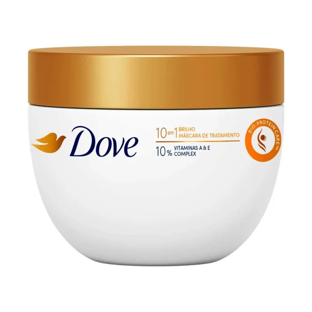Máscara de Tratamento Brilho Dove 10 em 1 270g | Drogasil BR