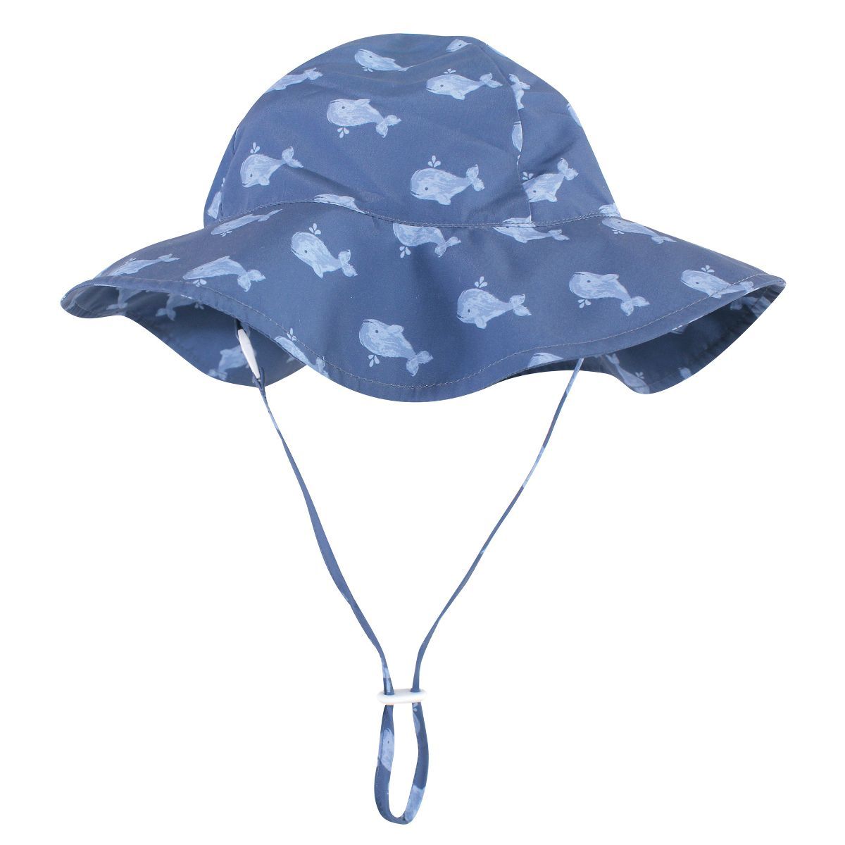 Hudson Baby Infant and Toddler Boy Sun Protection Hat, Dark Blue Whale | Target