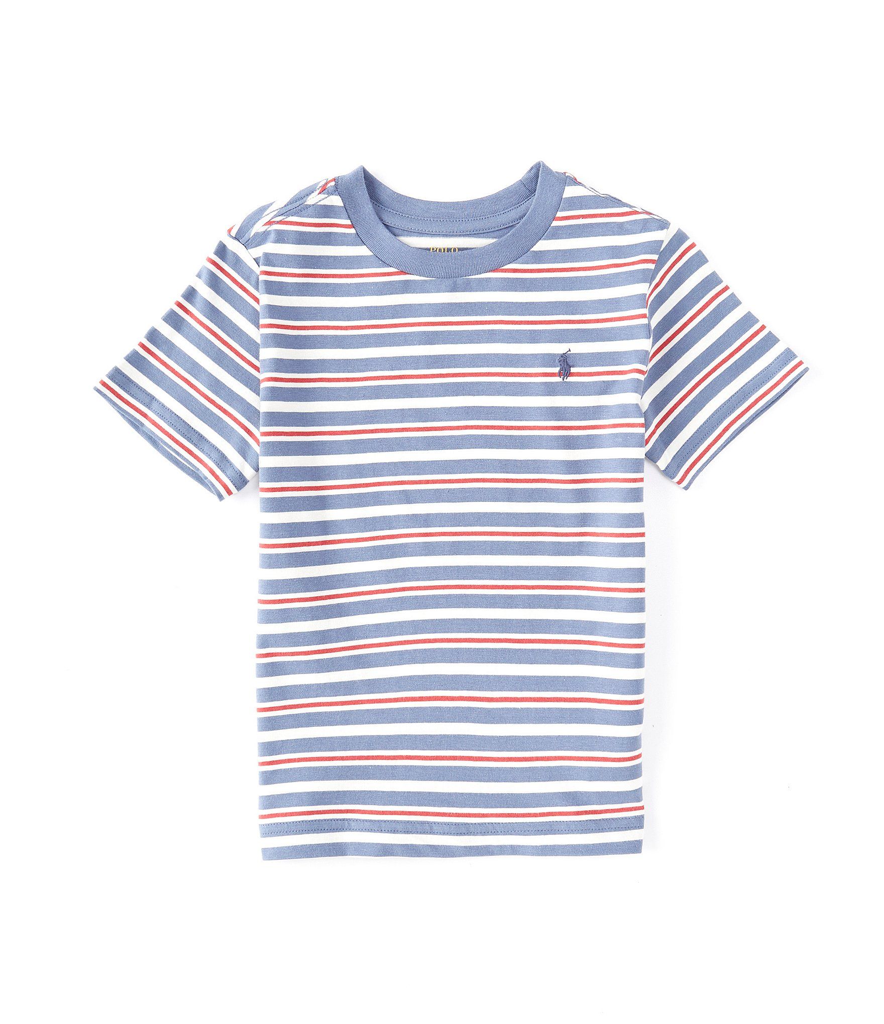 Little Boys 2T-7 Short-Sleeve Striped Jersey Tee | Dillard's