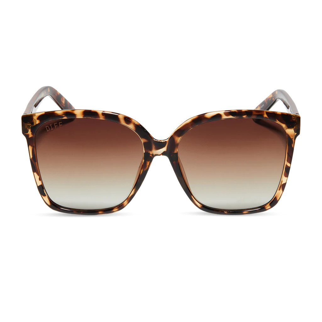 BEVERLIN - ZEPPELIN + TORTOISE + BROWN GRADIENT POLARIZED SUNGLASSES | DIFF Eyewear