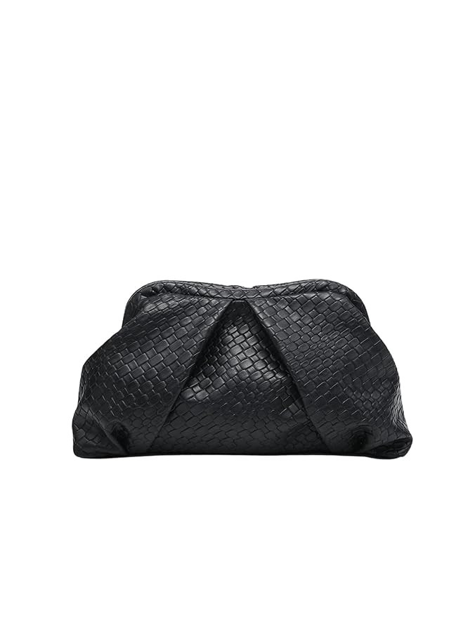 Floerns Women's Vintage Leather Ruched Bag Evening Handbag Dumpling Clutch Purse | Amazon (US)