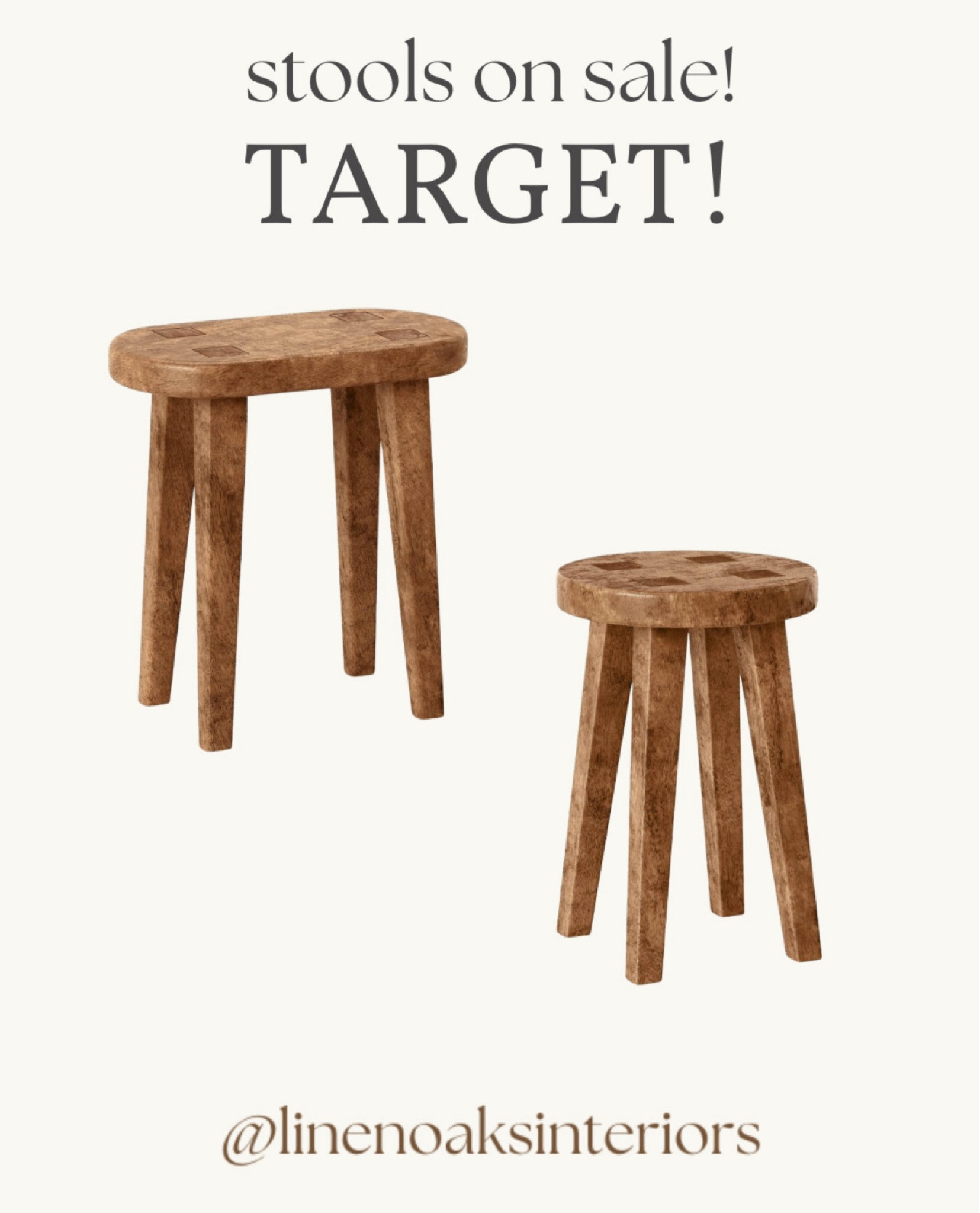 Viral target stool on sale!! 
End table- stools- tables wood table 

#LTKHome #LTKSummerSales #LTKFindsUnder50