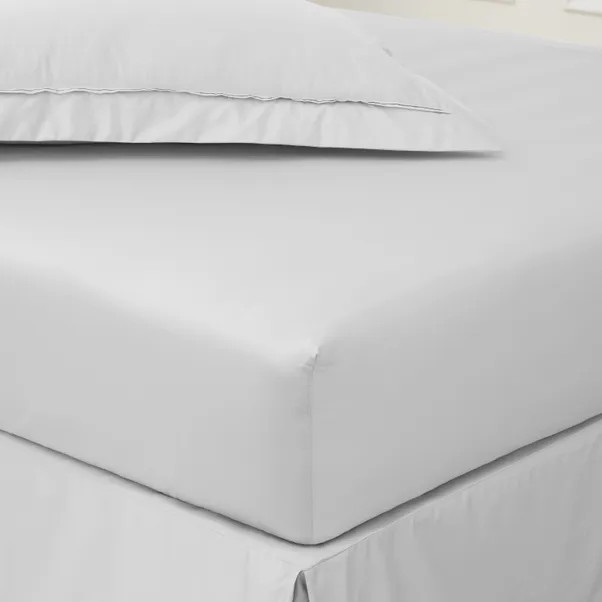Dorma 500 Thread Count 100% Cotton Sateen Plain Fitted Sheet | Dunelm (migrated)