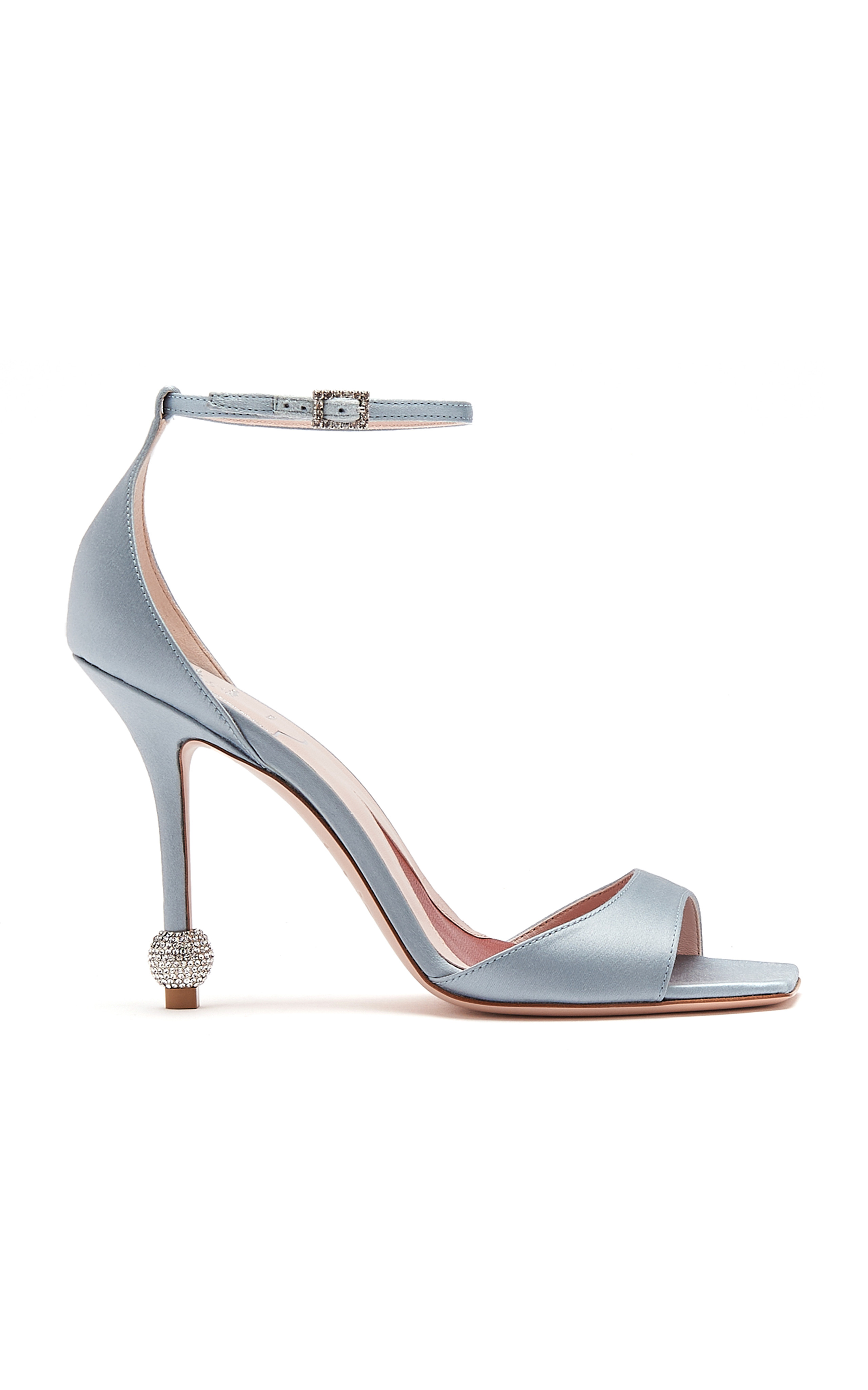 I Love Vivier Strass-Detail Satin Sandals | Moda Operandi (Global)
