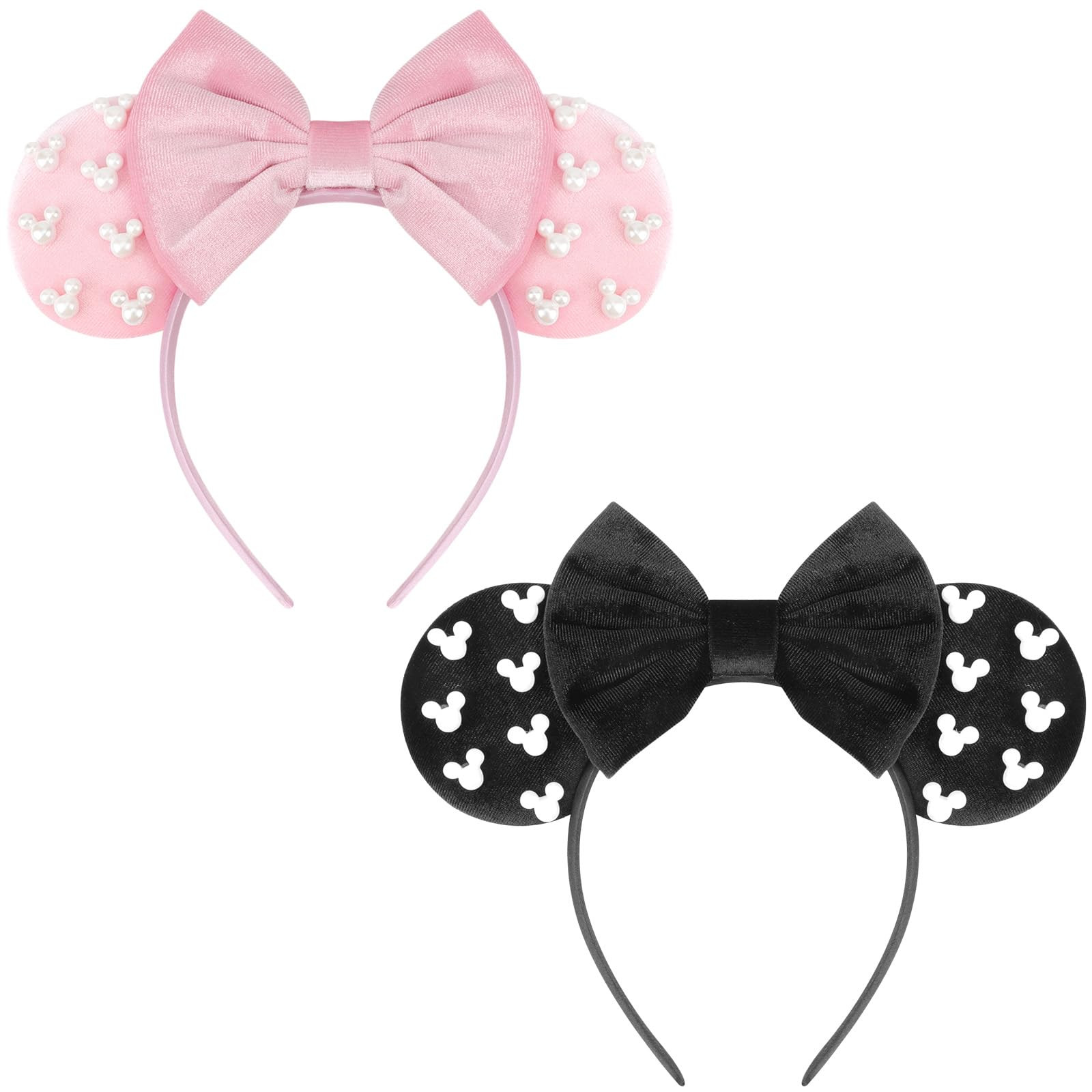 DRESHOW Mouse Ears Bow Headbands Glitter Party Decoration Cosplay Costume for Girls & Women | Amazon (US)